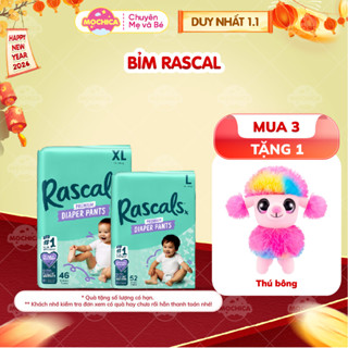   HCM  Thùng Tã Bỉm Dán Quần Rascal + Friends Size M58 L52 XL46 XXL40 - Hàng Chính Hãng _Mochica 