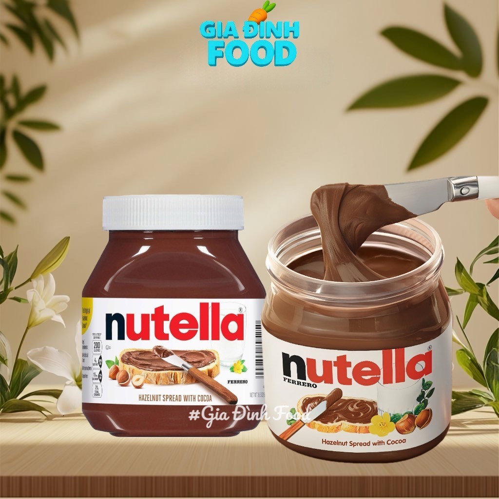 NUTELLA Socola Úc hạt phỉ 200g/350g/680g phết sandwich vị ngọt dịu