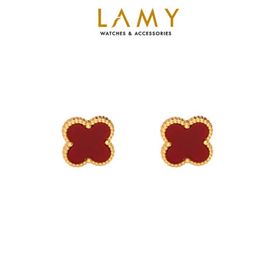 Khuyên tai nữ LAMY Four Leaf Clover Mother of Pearl Earrings Gold 3281