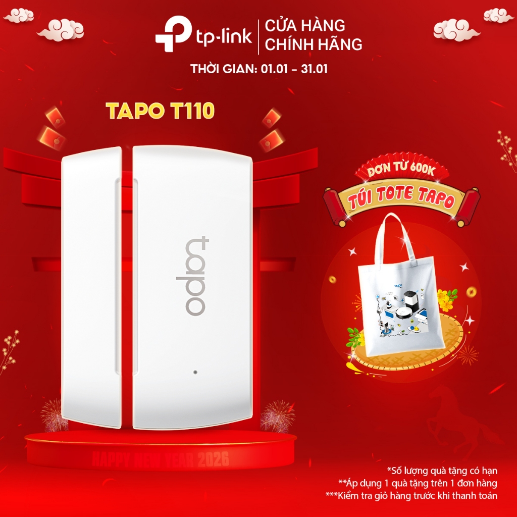 Thiết Bị Smart Home Cảm Biến Cửa TP-Link Tapo T110 – Giải Pháp An Ninh Thông Minh, Trợ Lý Ảo