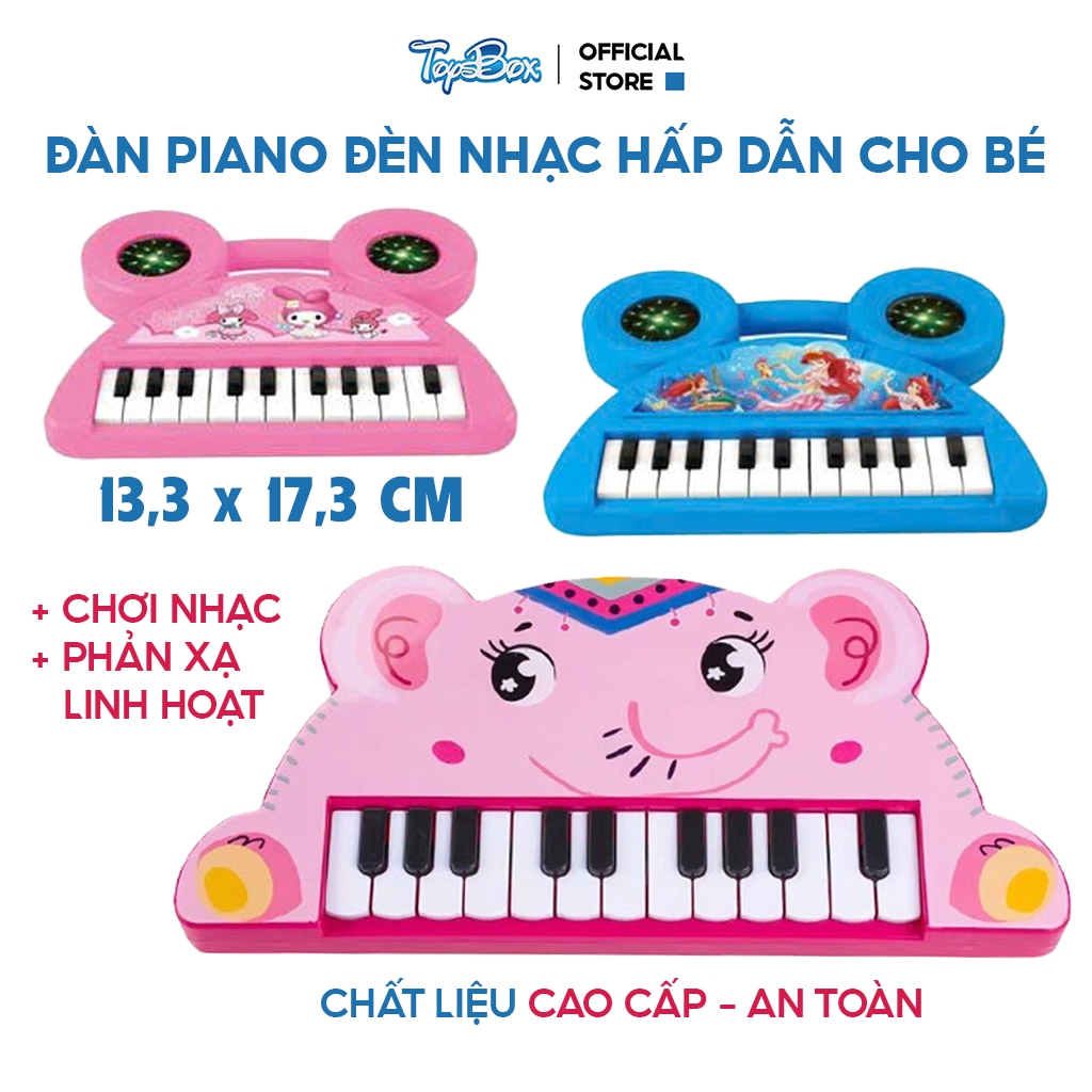 Đồ Chơi Đàn Piano Bò Cho Bé, Bàn Phím Điện Tử Âm Thanh Ánh Sáng, Giáo Dục Sớm