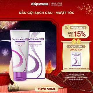  Dầu gội SnowClear One dưỡng chất dầu dừa giúp sạch gàu hết ngứa | Tuýp 50ml 