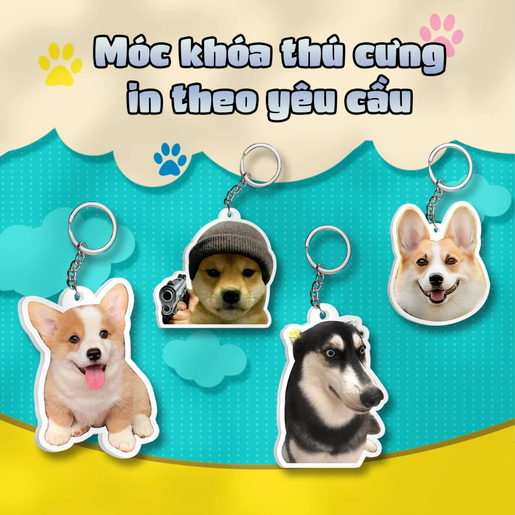 Móc khóa in theo yêu cầu, ảnh gì cũng in MICKEY.DECOR