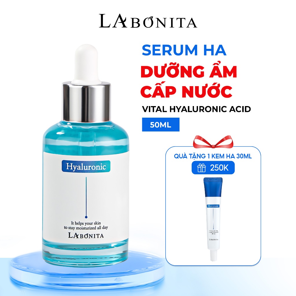 [Live 15.01] LABONITA Vital Hyaluronic Acid Serum 50ml TẶNG LABONITA Vital Hyaluronic Acid Cream 30m