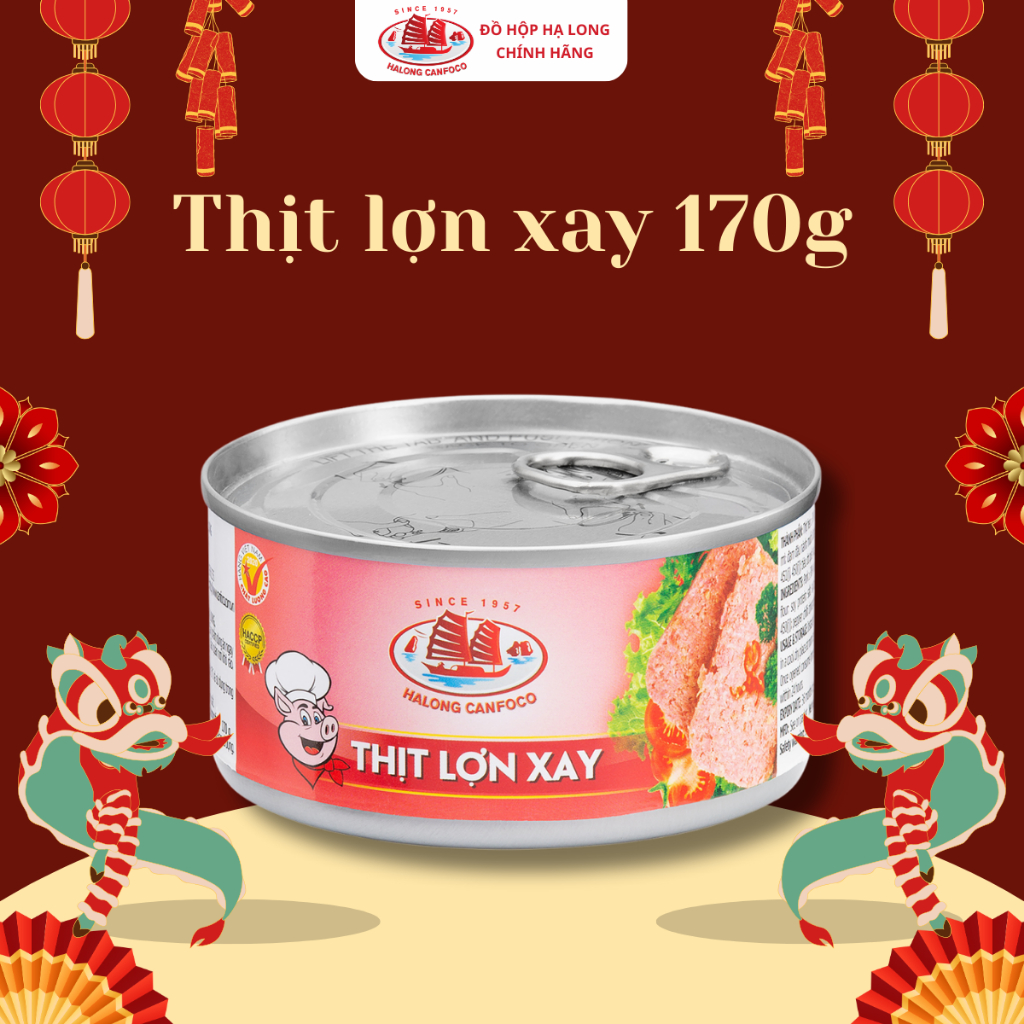 Thịt Lợn Xay HẠ LONG Hộp 170g