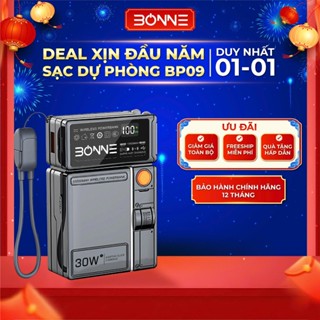   Độc Quyền Live  Củ Sạc Nhanh BP09 Chính Hãng BONNE TECH  Hỗ Trợ Sạc Không Dây,Củ Sạc có chứng nhận CCC,BH 12 Tháng 