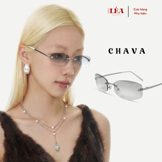   LÉA GLASSES  Kính râm mát chuyên đi nắng CHAVA cao cấp chống tia UV400 oval HOT TREND 