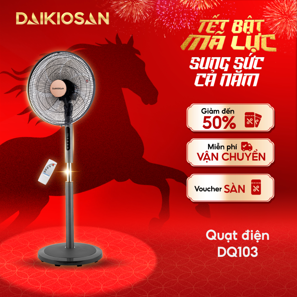Quạt Điện Daikiosan DQ103 Cánh Quạt 16 inch - Hàng chính hãng