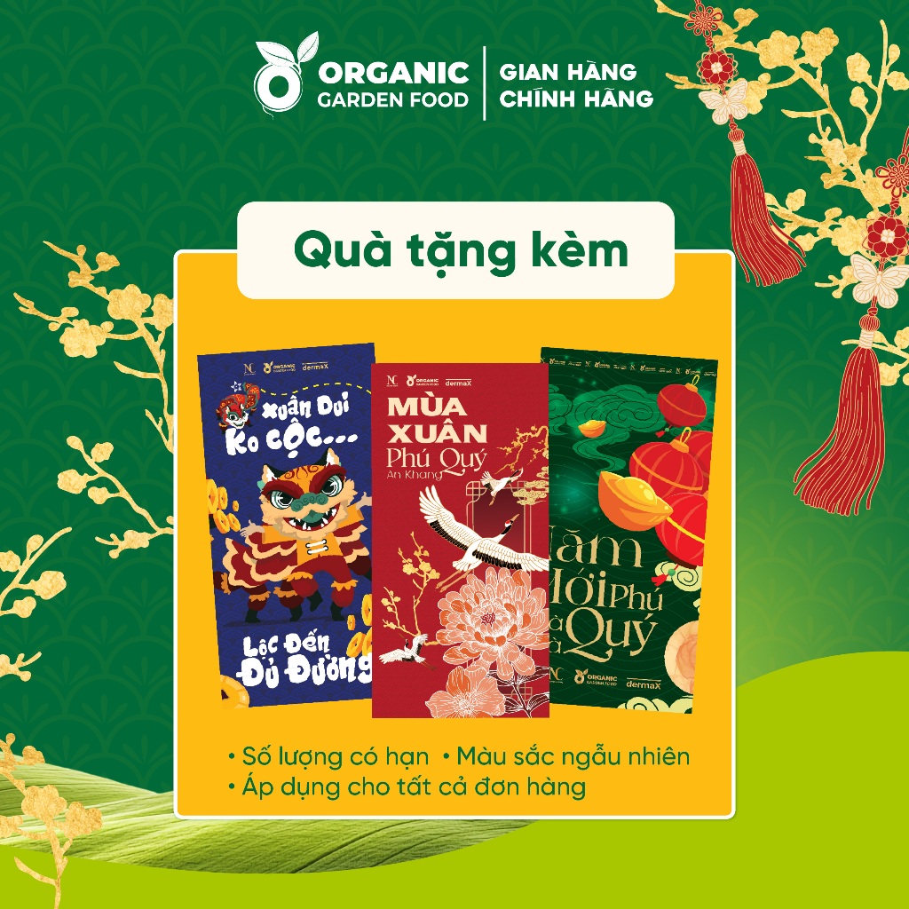 [QUÀ TẶNG KHÔNG BÁN] Set Bao Lì Xì Organic Garden Food