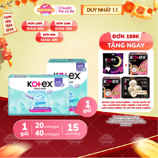  Combo  Băng vệ sinh Kotex hàng ngày Max cool French Spa siêu mỏng mềm mại - Mochishop _Mochica 
