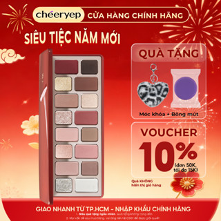  Bảng Phấn Mắt Cheeryep 16 Ô Natural Star Đa Năng Dễ Dùng Chuẩn Màu Lâu Trôi Đa Dạng Bảng Màu Nhũ Lì 