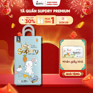   Tặng quà từ 1 bịch  Bỉm SUPDRY PREMIUM  xanh  cao cấp  quần size M58 L52 XL46 XXL42 XXXL40 4XL36 