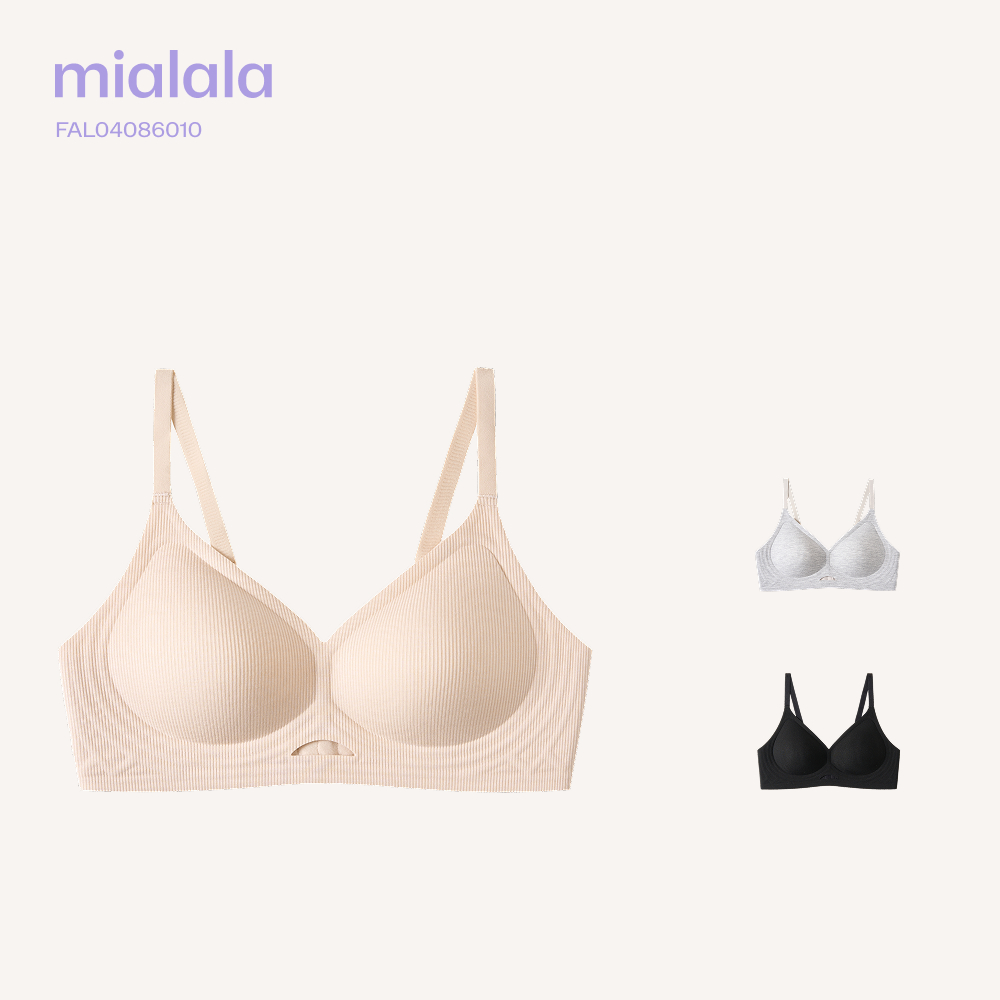 Mialala Áo Ngực Đệm Mỏng 6010 Chất Liệu Cotton Đệm Mút 0.5cm Phù Hợp Với Vòng 1 To Và Vừa Không Gọng