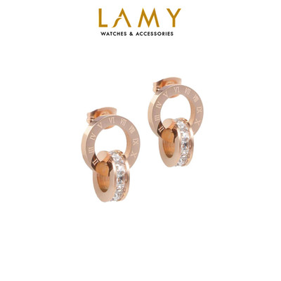 Khuyên tai nữ LAMY Sweet Love Earrings Rose Gold 3002