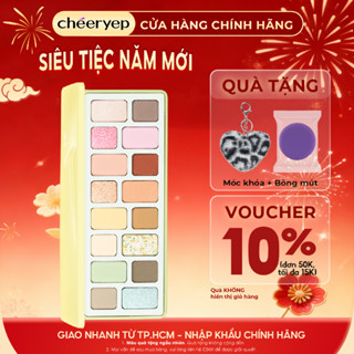  Bảng Phấn Mắt Cheeryep Tông Mùa Xuân Tươi Sáng Phấn Mịn Dễ Tán Bám Màu Tốt Đa Dạng Hiệu Ứng Nhũ Lì 