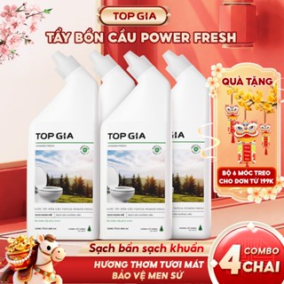  Nước tẩy bồn cầu Topgia đa năng không cần chà kháng khuẩn 99.9% khử mùi an toàn giữ bồn sạch lâu 