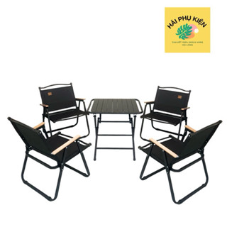 Bộ bàn ghế ghế du lịch , Dã ngoại , Ban công , Câu cá , Cafe gấp gọn (Có lôgô)( BH 12 tháng )