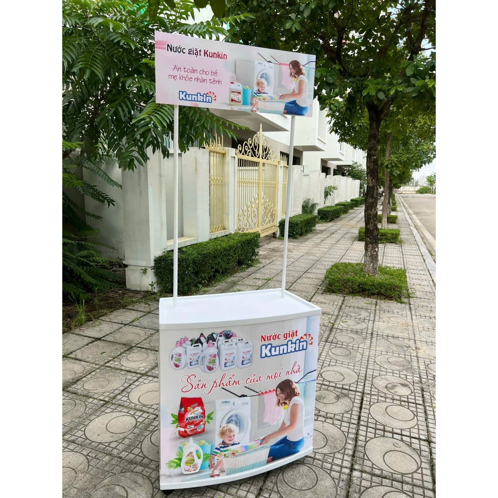 [HOT] BOOTH BÁN HÀNG DI ĐỘNG (CÓ BÁNH XE) NHỰA DÀY CAO CẤP, QUẦY CÀ PHÊ MANG ĐI, BOOTH SAMPLING CAFE