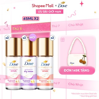  Combo 2 Lăn Ngăn Mùi Dove Tinh Chất Serum Sáng Mịn 45ml Tuýp 