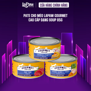  laPaw Gourmet Pate cho mèo cao cấp dạng soup hộp 85g 
