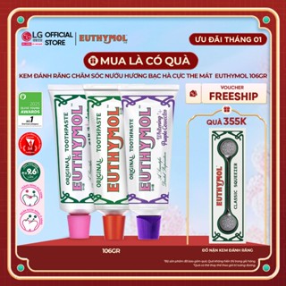   LG Daily Beauty Official  Kem đánh răng chăm sóc nướu hương bạc hà cực the mát trắng răng Euthymol 106gr 