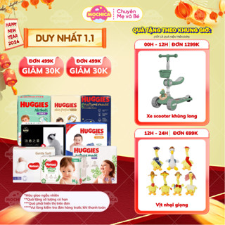   TỔNG  Tã Bỉm Quần Dán HUGGIES siêu cao cấp Platinum Nature Made đầy đủ size - Mochica 