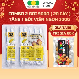   Mua 2 Tặng 1  Combo 2 Gói Xúc Xích Giấy Bạc Nướng Đá R2 Vietinter Foods Lõi Siêu Nhân 900g  Gói 450g  