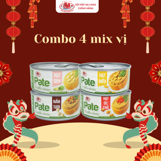 Combo mix 4 vị pate chay 150g - Đồ hộp Hạ Long