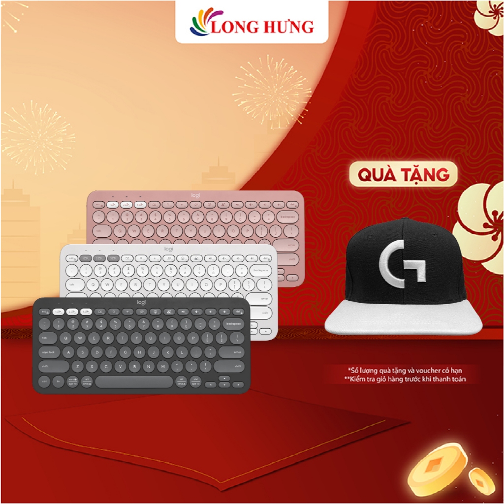 Bàn phím không dây Logitech Pebble Key 2 K380S - Hàng chính hãng