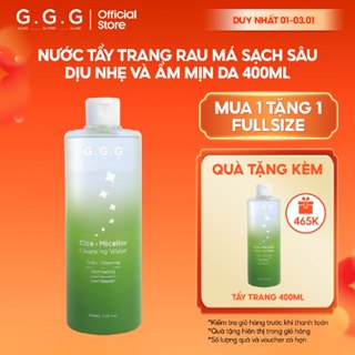   DATE 08 2026  Nước Tẩy Trang Rau Má Làm Sạch Sâu Và Mát Dịu Da G.G.G Cica Micellar Cleansing Water 400ml 