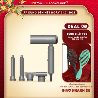  Máy Sấy Tạo Kiểu Tóc Gấp Gọn LocknLock ENA626GRY Công Nghệ Ion Âm Hàng Chính Hãng 1300W - JoyMall 