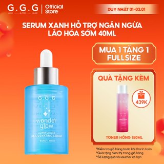   HOT Serum Xanh Chứa Peptide Ceramide Cấp ẩm Sâu Mờ nếp nhăn Và Ngăn ngừa lão hóa G.G.G Rejuvenating Serum 40ml 