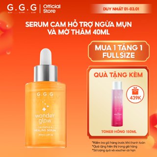   HOT  Serum Cam Giảm Mụn Làm Dịu Da Và Mờ Thâm AHA-BHA-PHA G.G.G Wonder Glow Healing Serum 40ml 