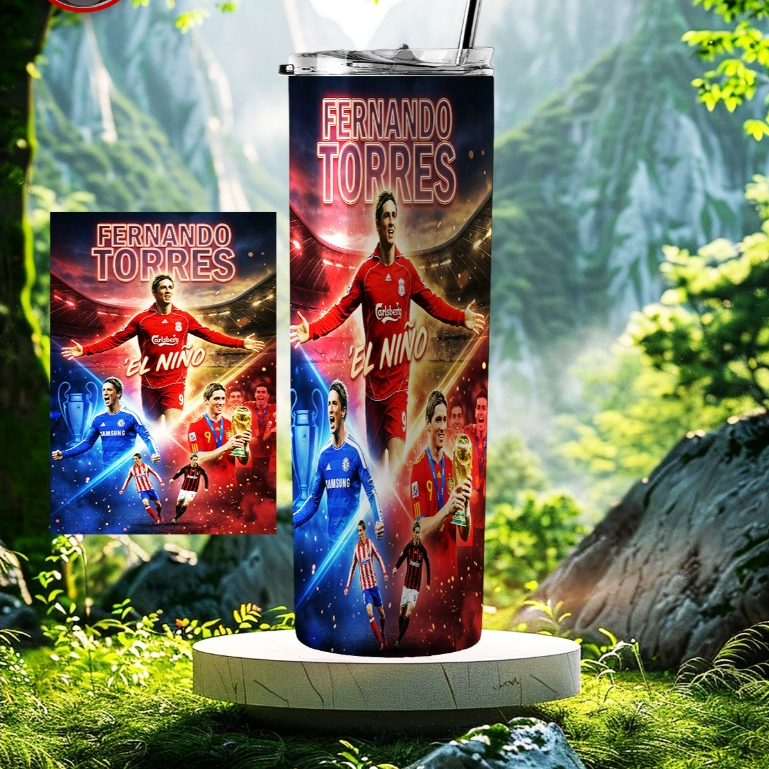 LY GIỮ NHIỆT CAO CẤP IN HÌNH FERNADO TORRES