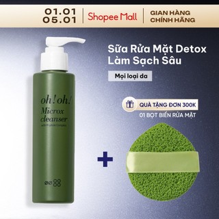  Sữa Rửa Mặt Detox Làm Sạch Sâu Cho Mọi Loại Da oh!oh! Microx Cleanser  with Peptide Complex   150g  