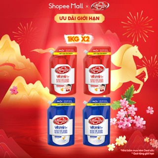  Combo 2 Túi Nước Rửa Tay Lifebuoy Vitamin+ 1kg túi 