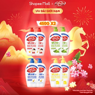  Nước Rửa Tay Lifebuoy Vitamin+ Combo 2 chai 450g chai 
