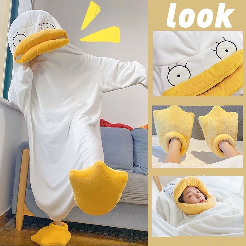 COD Duck Pajama, Áo ngủ linh vật, Bộ cosplay, Bộ đồ ngủ linh vật, Bộ đồ ngủ con vịt dễ thương