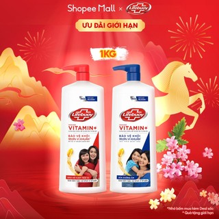  Sữa Tắm Lifebuoy Bảo Vệ Khỏi Vi Khuẩn Gây Bệnh Với Ion Bạc+ Hỗ Trợ Đề Kháng Da Tự Nhiên 1000G 