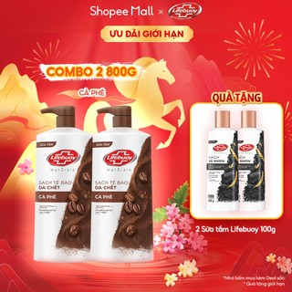  Combo 2 Sữa tắm Lifebuoy Cà Phê 800g Chăm Sóc Chuyên Sâu 