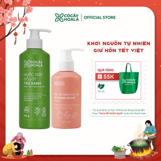  COMBO Dung Dịch Vệ Sinh x2 Nano Nghệ 150ml + Nước Giặt Đồ Lót Trà Xanh Cỏ Cây Hoa Lá 350g 
