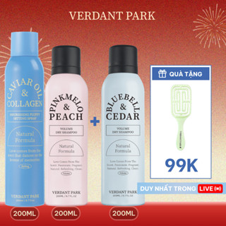  |LIVESTREAM| Combo 2 chai xịt khô phồng tóc và xịt dưỡng giữ nếp tóc VERDANT PARK COMBO84 COMBO87 