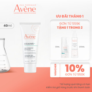   KOL x Avene  Sữa dưỡng phục hồi Eau Thermale Avène CICALFATE+ HYDRATING SKIN REPAIRING EMULSION 40ml giúp làm dịu da 