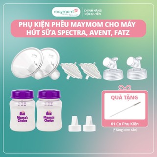  Bộ Phụ Kiện Máy Hút Sữa Dùng Bình Sữa Cổ Rộng Sản Xuất bởi Maymom Tương Thích Máy Spectra-Avent-Fatz-Cimilre 