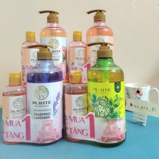  Combo Sữa Tắm Thiên Nhiên Purite 850ml các loại tặng kèm sữa tắm Purite 250ml 