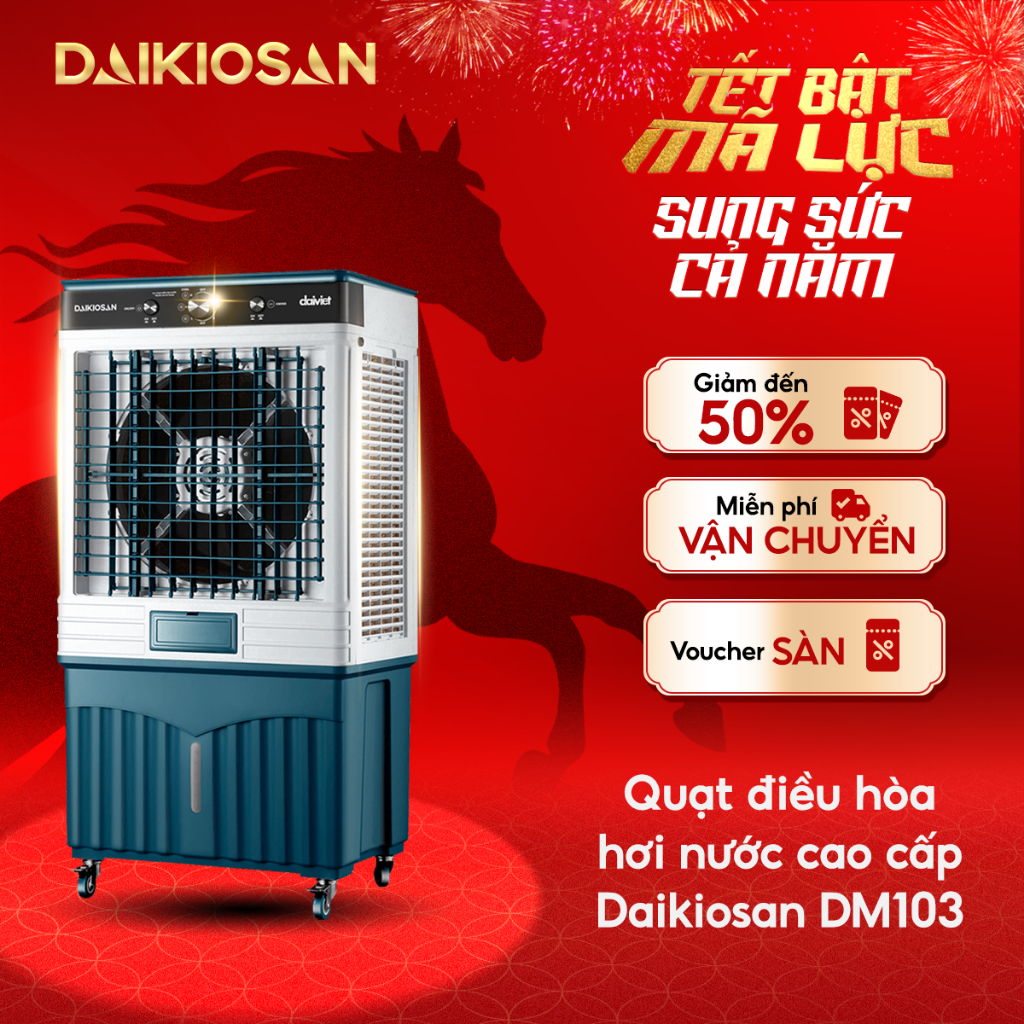 Quạt Điều Hoà Daikiosan DM103 Diện Tích Làm Mát Đến 55m2