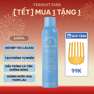  Xịt dưỡng giữ phồng tóc VERDANT PARK gel tạo kiểu tóc lâu bết giữ nếp tóc Caviar Oil & Collagen Spray Verdantpark VDPK22 
