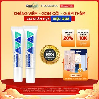  Combo 2 kem chấm mụn Trioderma Anti Acne Gel mờ thâm giảm mụn làm dịu da 15g 