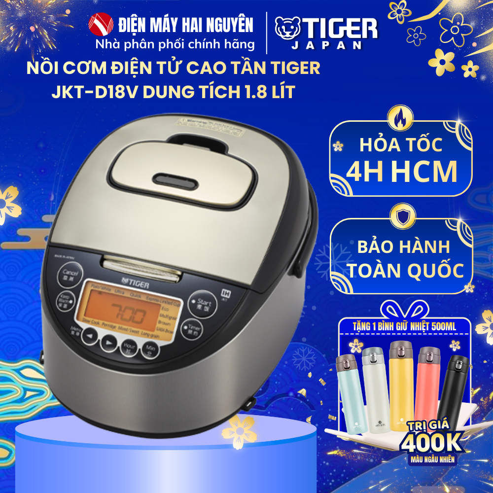 Nồi Cơm Điện Tử Cao Tần Tiger JKT-D18V (1.8 lít)
