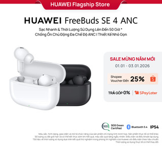   LIVESTREAM  Tai Nghe Bluetooth HUAWEI FreeBuds SE 4 ANC | 50 Giờ Phát Nhạc | Chống Ồn Chủ Động Đa Chế Độ ANC | Nhẹ Và 